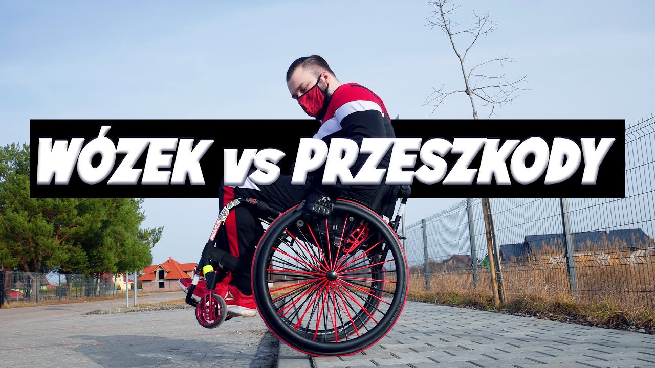 Pokonywanie przeszkód (krawężniki, wzniesienia, progi) na wózku!