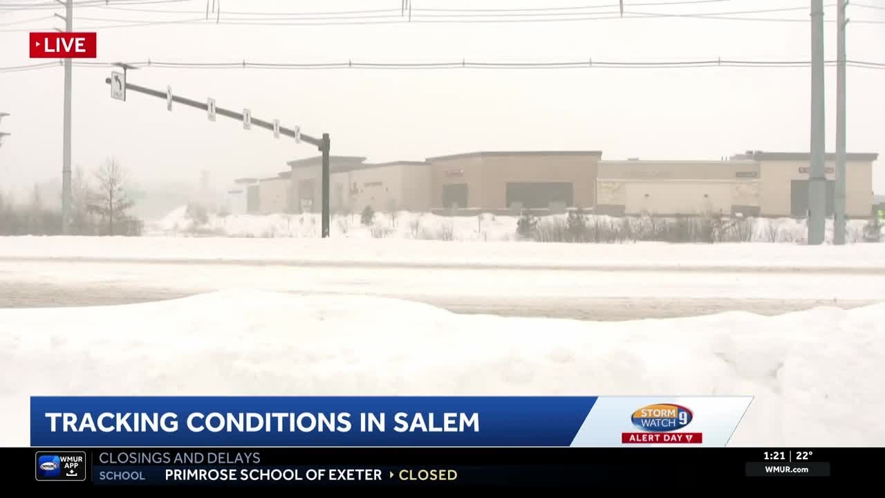 Steady snowfall continues in Salem