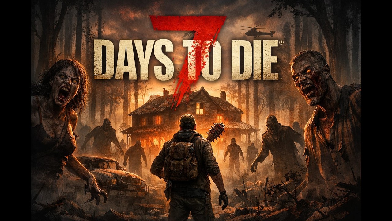 7 Days to Die (Ep. 3) Zombies, Konserven und eine Menge Beton!