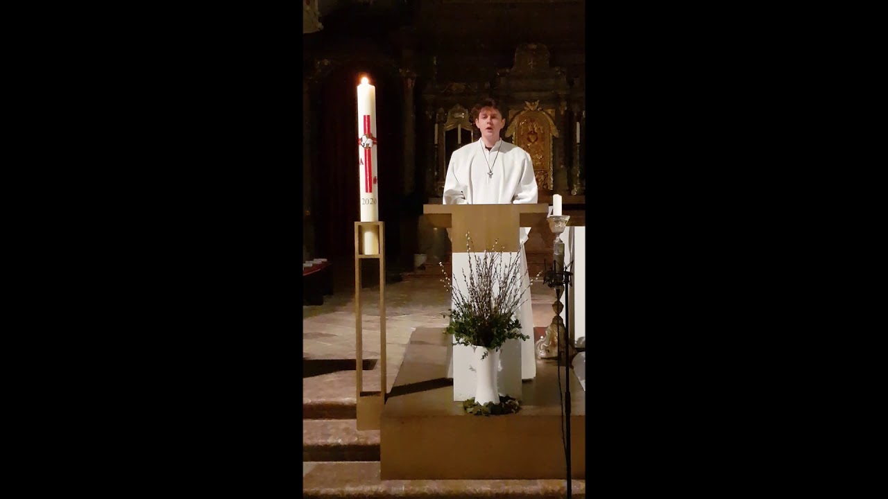 Das Exsultet gesungen von Hansi Hornstein Ostern 2020