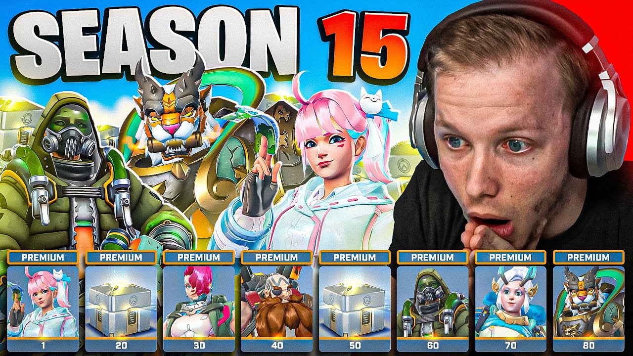 EVERYTHING In The Season 15 BATTLE PASS! + MORE (Overwatch 2 Battle Pass Walkthrough)