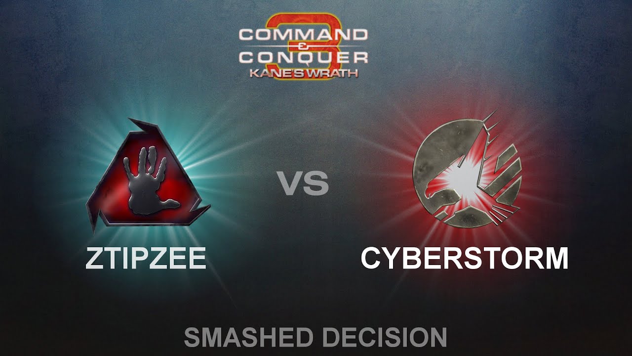 C&C3: Kane's Wrath 1vs1 - zTipzee (BH) vs. Cyberstorm (ST)