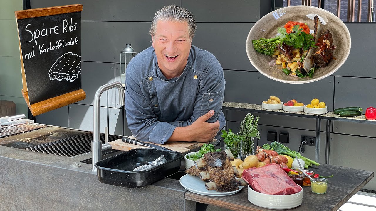 Spareribs mit Kartoffelsalat | Das schnelle Gericht