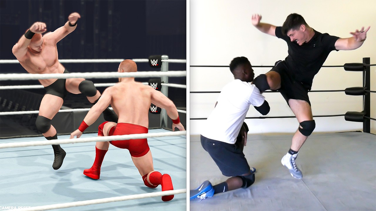 Я попробовал приемы из WWE 2K24!