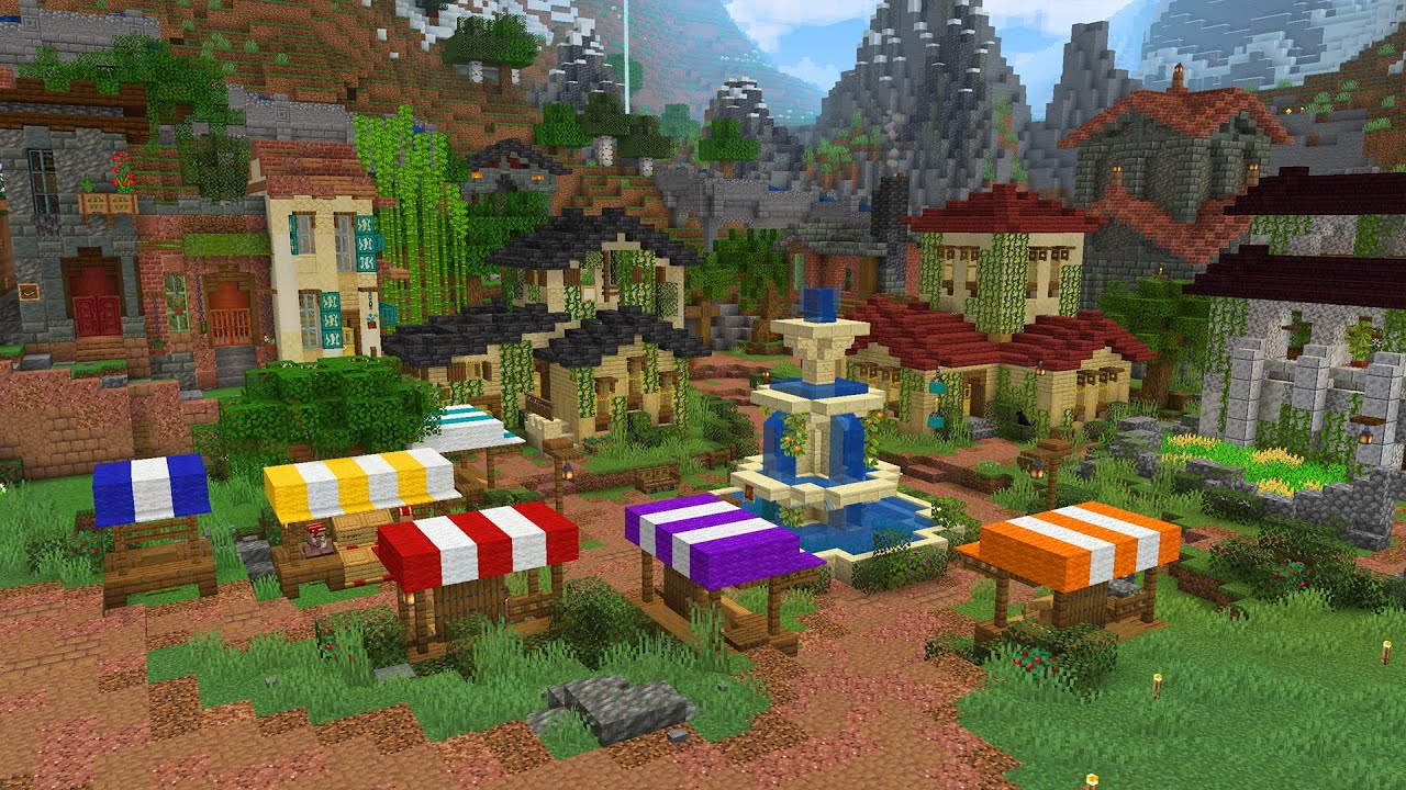 building a marketplace for my village in hardcore