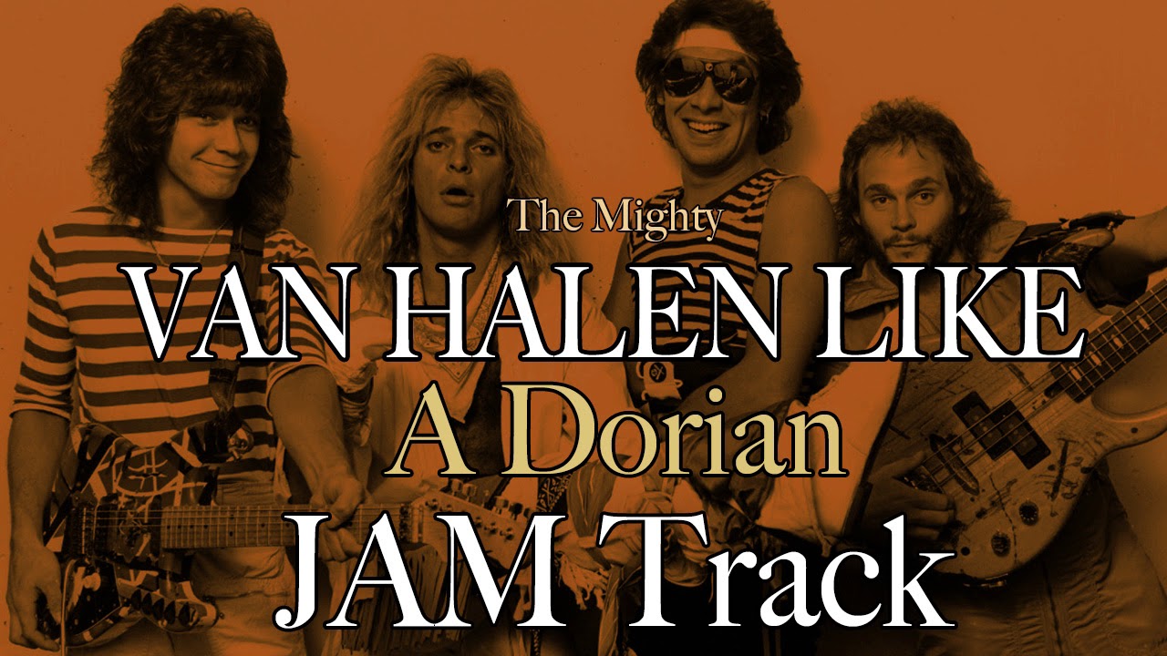 Mean Van Halen A Dorian Jam Backing Track