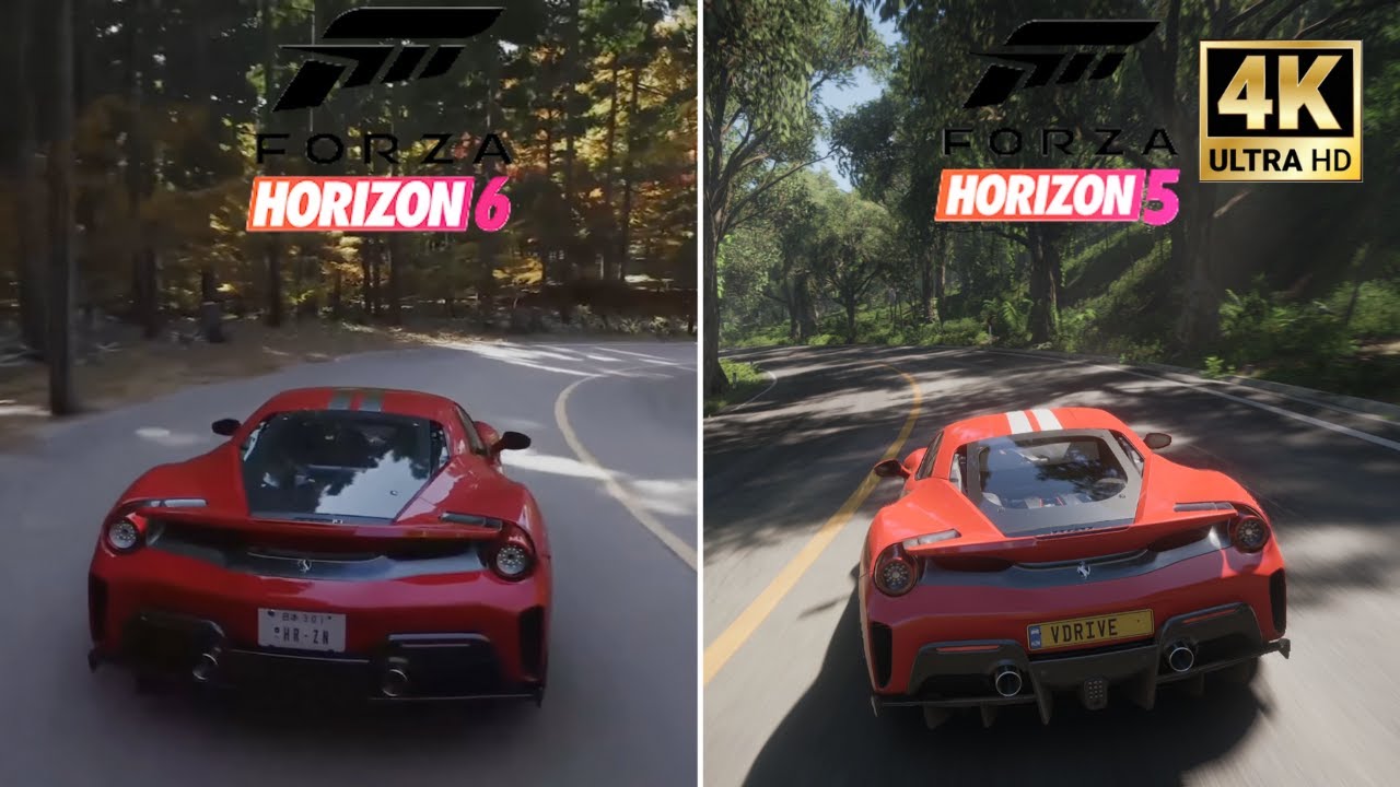 FORZA HORIZON 6 Gameplay Trailer Analysis | FH6 vs FH5 Side-by-Side Comparison
