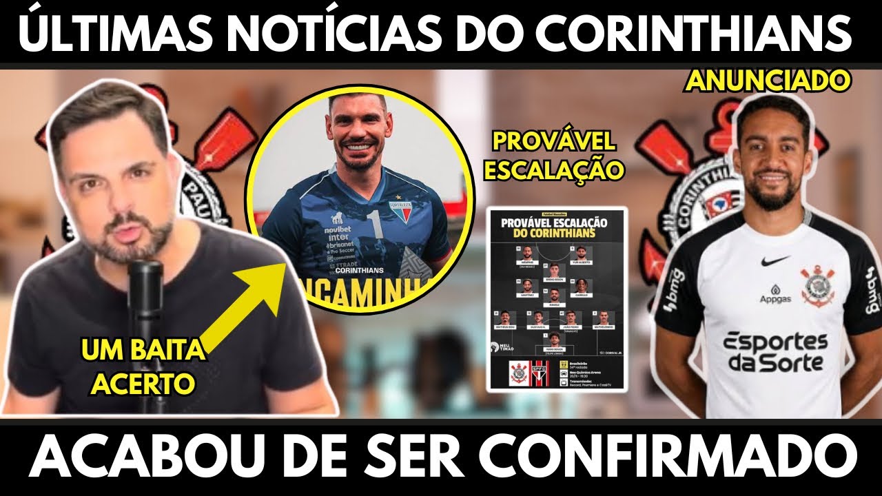 NOVO GOLEIRO NO CORINTHIANS E ANUCIO DE REFORÇOS 