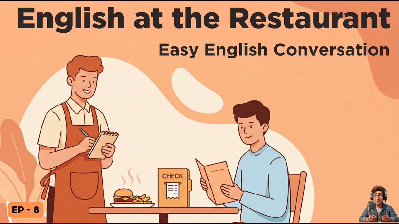 English at a Restaurant 🍽️ Real Conversation & Useful Phrases