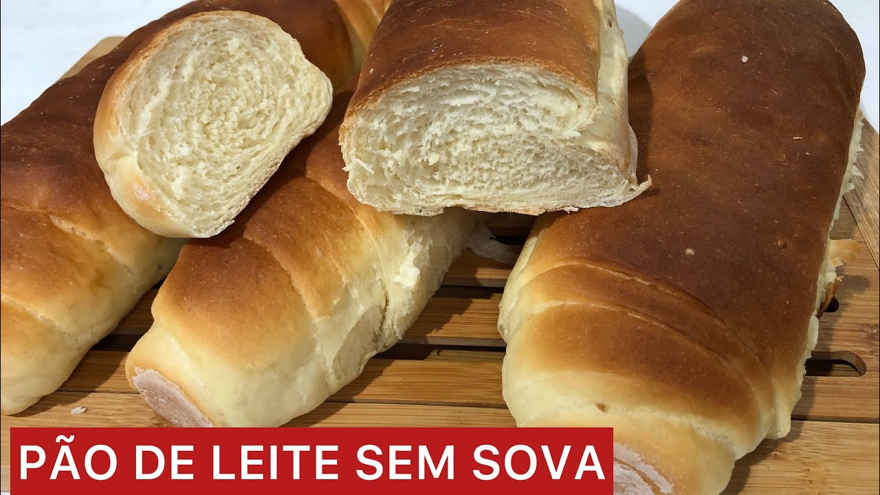 O PÃO SEM SOVA MAIS FÁCIL DO MUNDO-PÃO DE LEITE