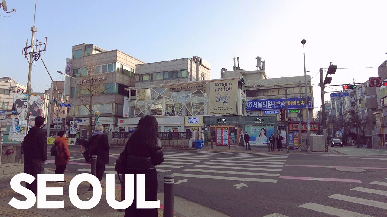 SEOUL : 안암역에서 신설동역까지 걸어본 고려대 먹자골목 '참살이길' 거리 풍경 /  Strolling the Streets of Seoul