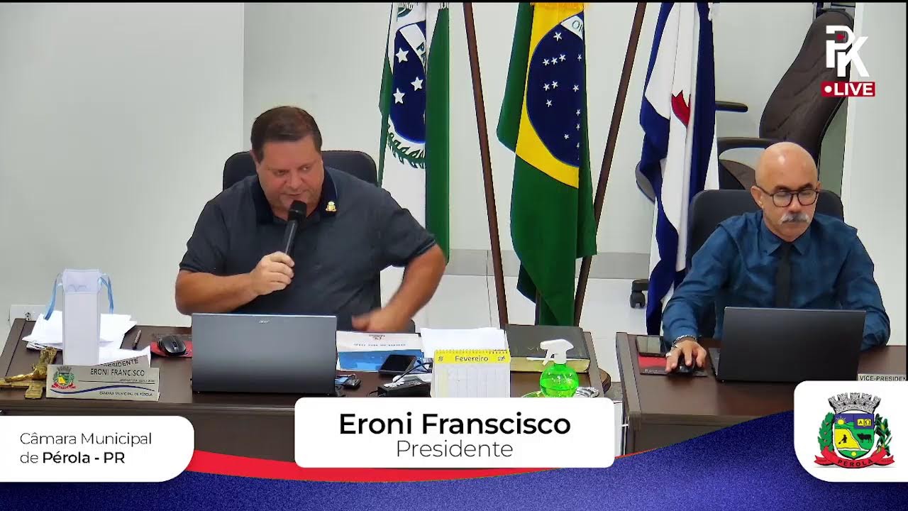 4ª SESSÃO ORDINÁRIA (2026) Transmissão ao vivo de Câmara Municipal de Pérola