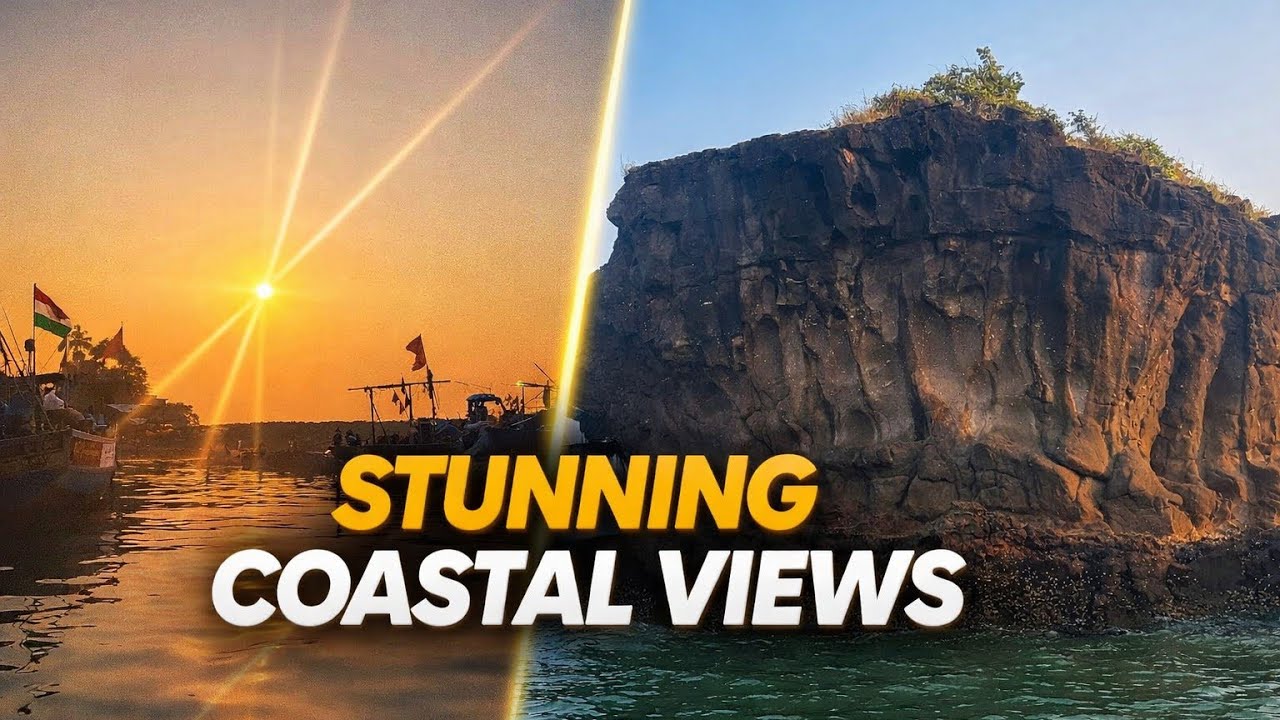 🌴🥥Konkan’s Hidden Coastal Wonders | Sea Rock & Shark Jaw Point near (Karle) Diveagar