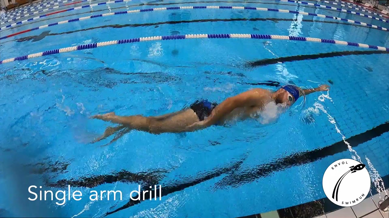 Single arm swim drill