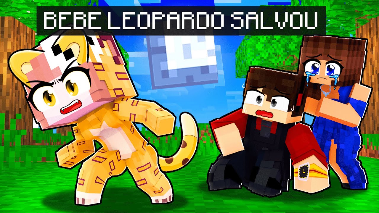 BEBÊ LEOPARDO salvou A FAMILIA MILIONARIA no MINECRAFT!