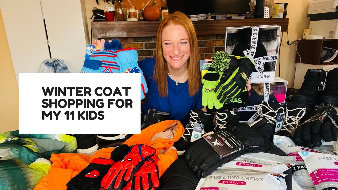 WINTER GEAR SHOPPING FOR 11 KIDS