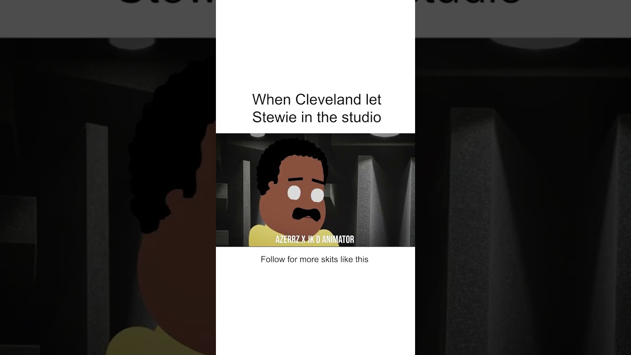 When Cleveland let Stewie in the studio | @Azerrz