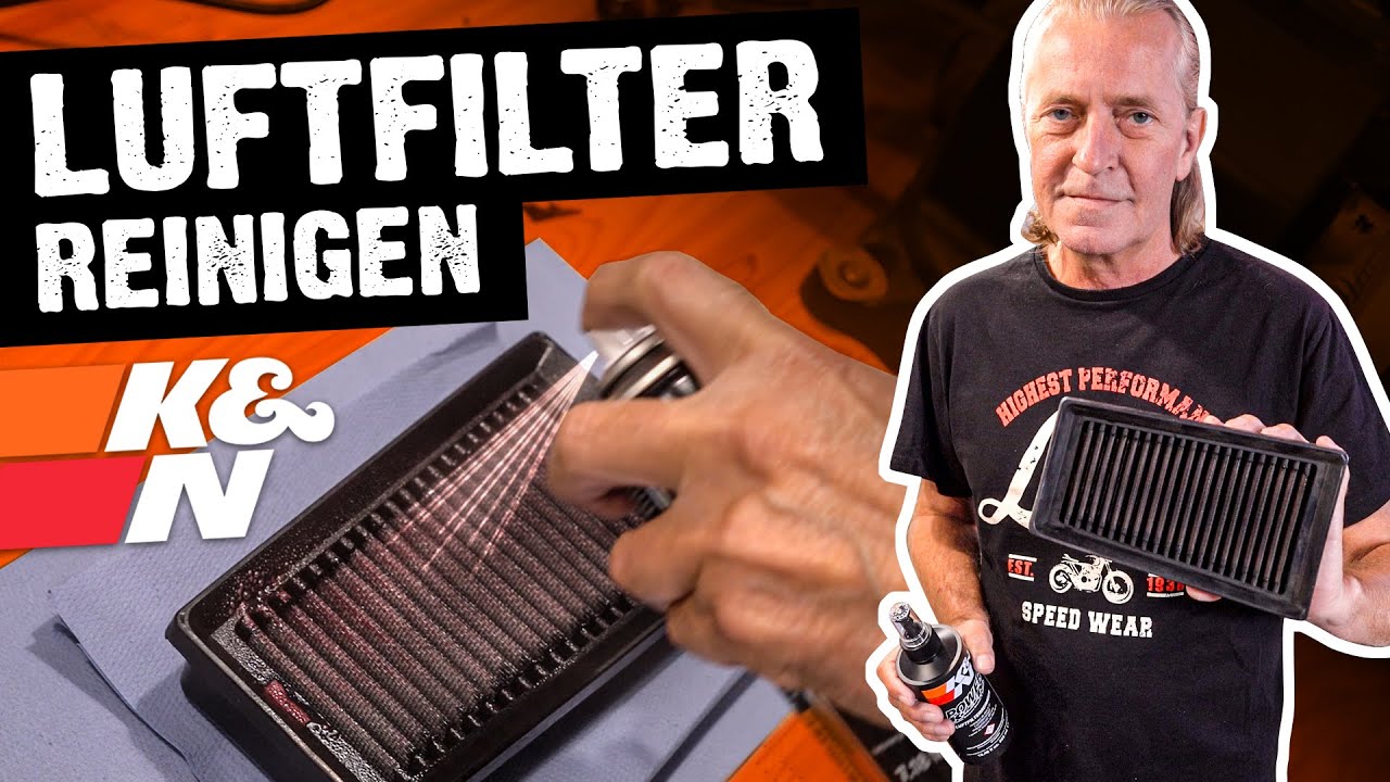 So reinigst du deinen K&N DAUERLUFTFILTER!