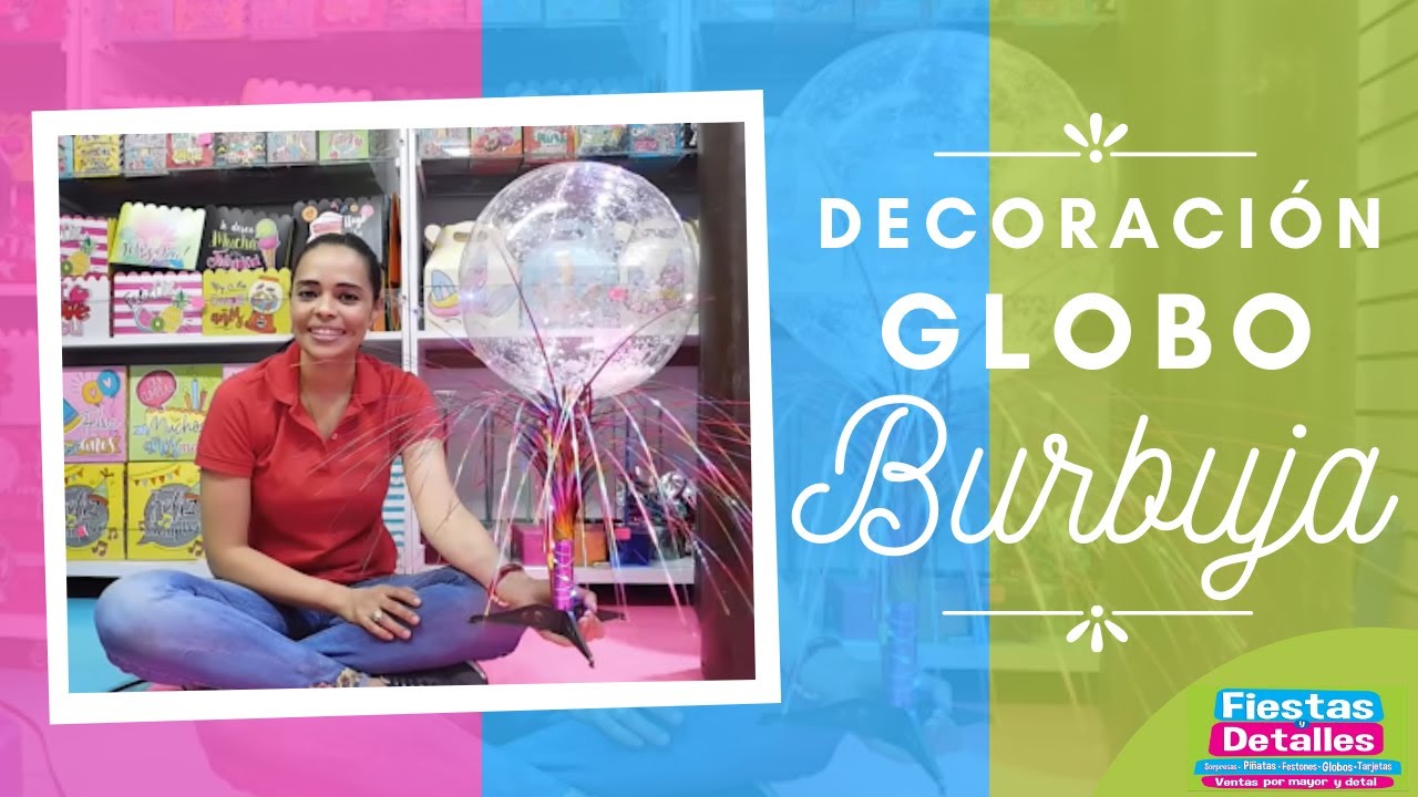 globo burbuja con escarcha
