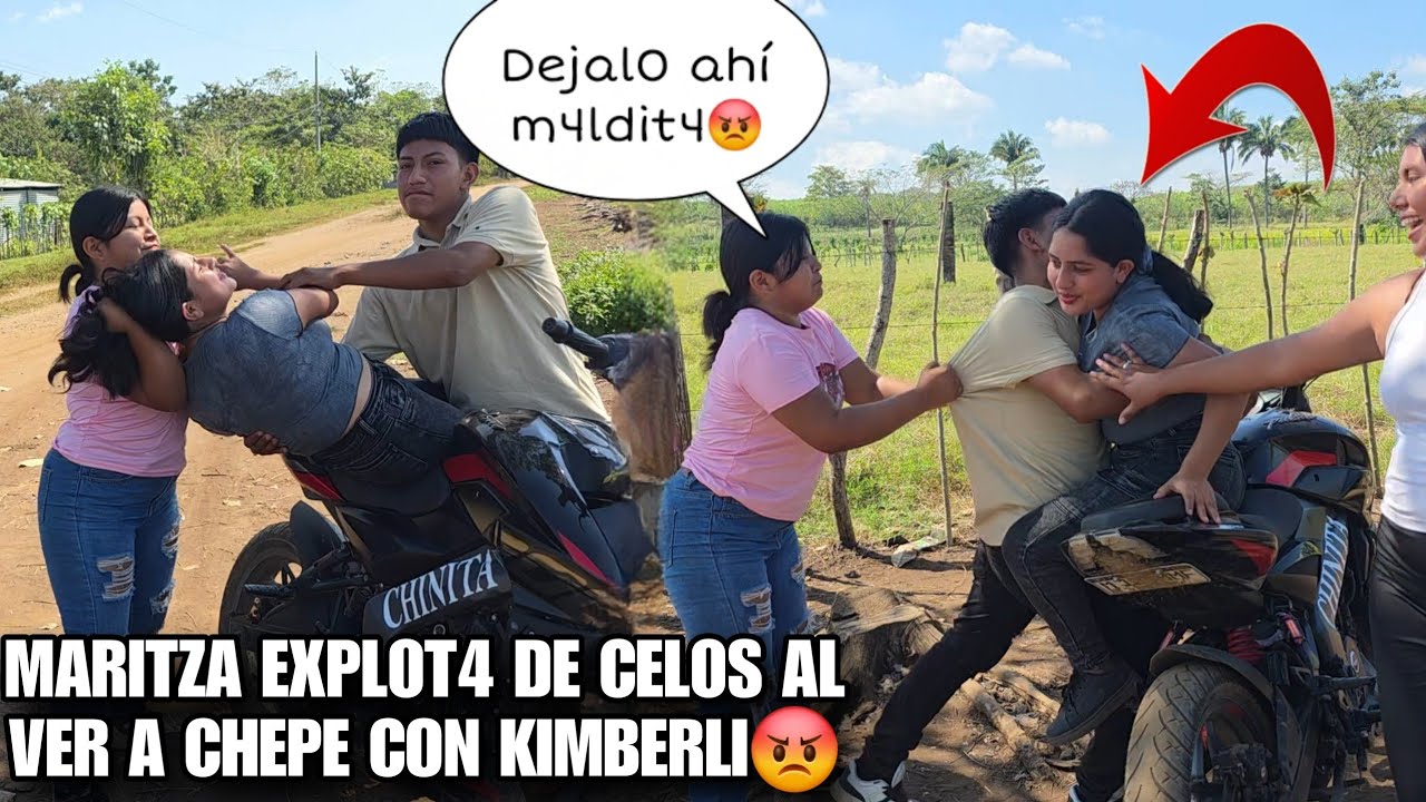 MARITZA Del Pel0 Hiz0 B4jada A KIMBERLI De La MOT0‼️Se V4N A Los G0lp3s Por La Culp4 De CHEPE😱