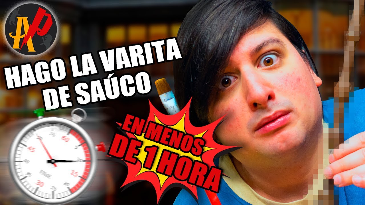 Trato de Hacer la Varita de Saúco en MENOS DE 1 HORA (DIY Challenge) | ArgenPotter
