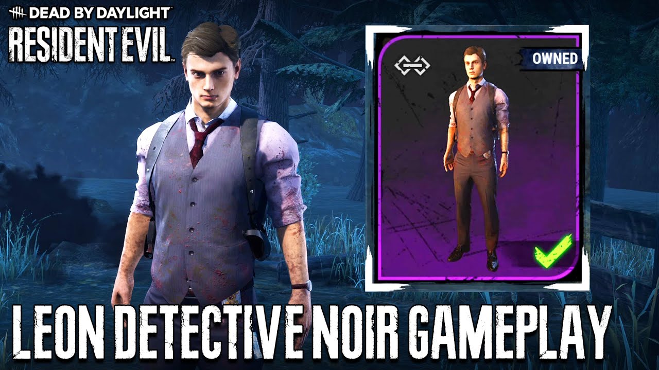DEAD BY DAYLIGHT - Leon Noir Costume Gameplay | Resident Evil Project W Chapter