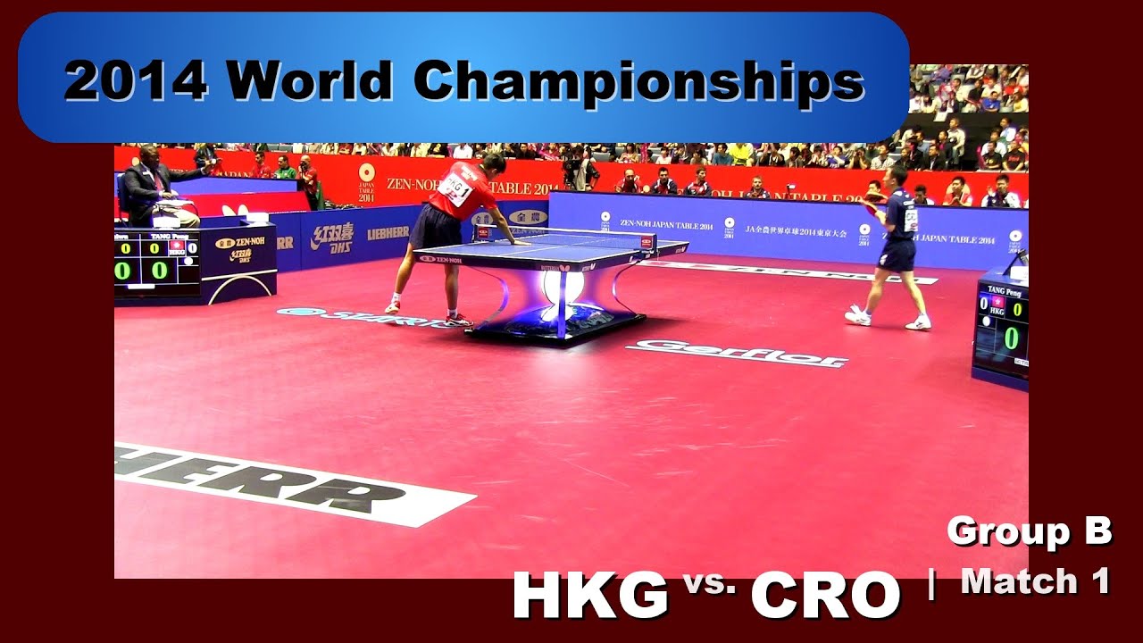 2014 WTTC Men's Team - Group B: HKG - CRO Match 1: Tang Peng v Tan Ruiwu