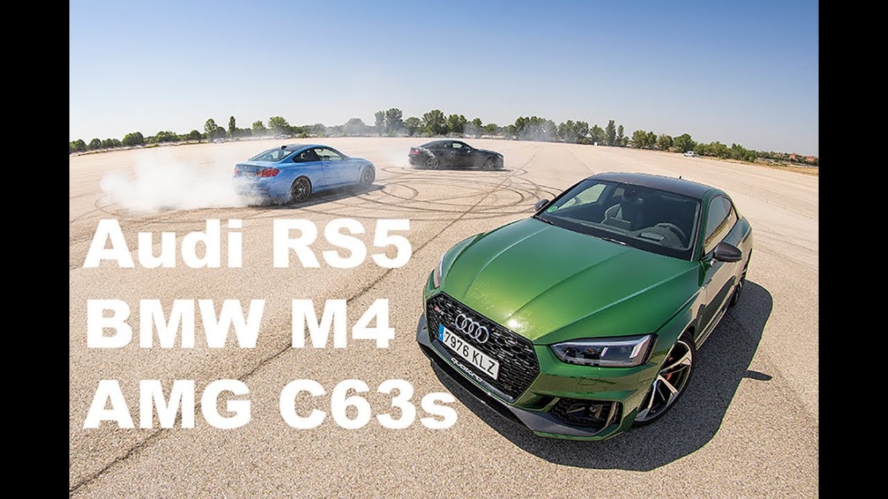 Audi RS5 - BMW M4 Competition manual - Mercedes AMG C63s Coupe