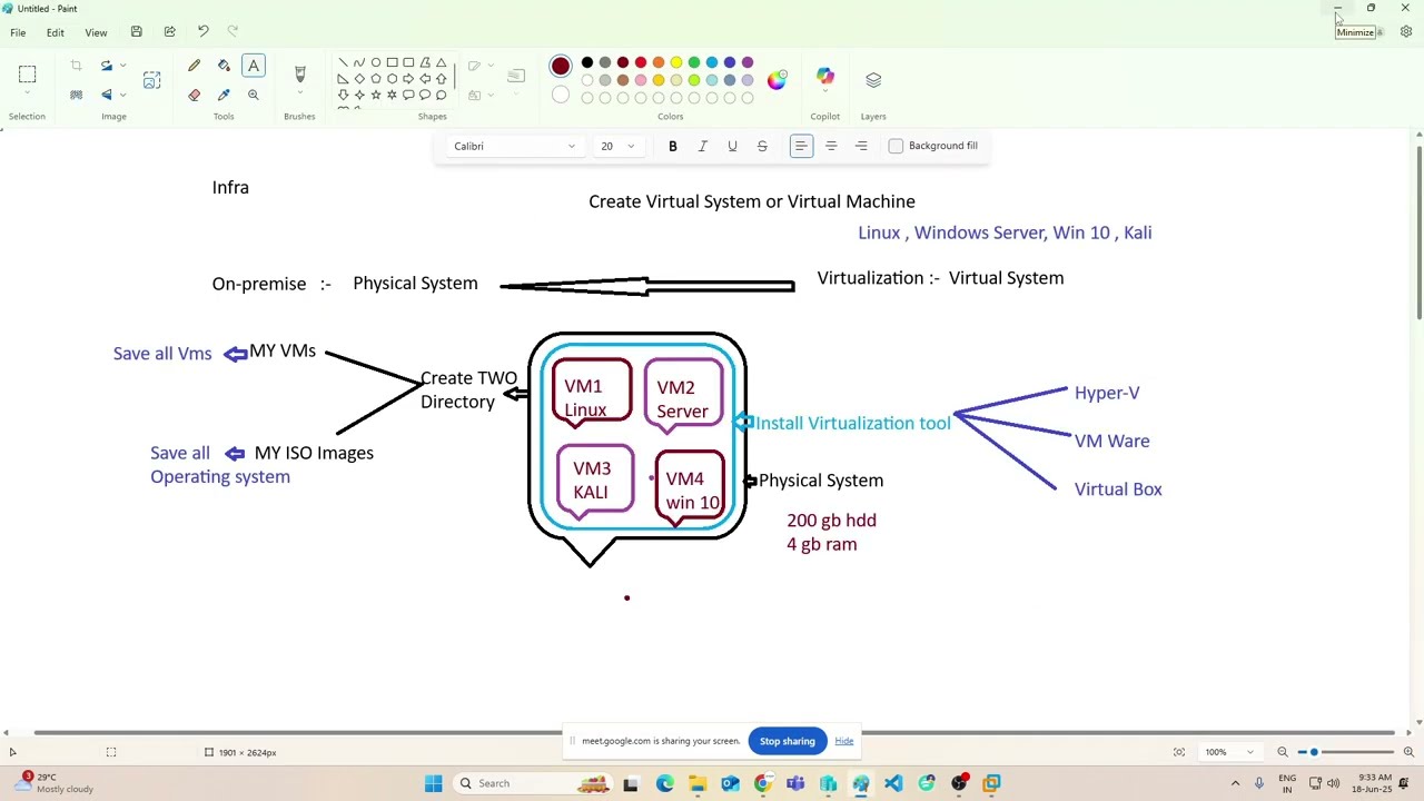 MCSA Session 1 How to Create Linux  Windows VM in Vmware