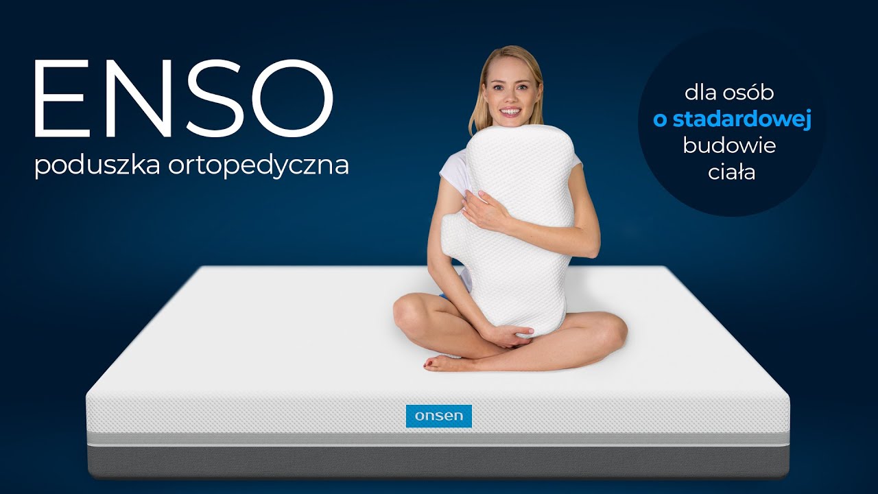 ENSO - innowacyjna poduszka ortopedyczna ONSEN #zdrowykręgosłup #poduszka