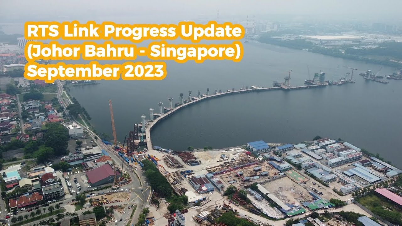 RTS Link Progress (September 2023) | Malaysia 🇲🇾 - Singapore 🇸🇬 | Drone Flying / DJI Mini 2 SE