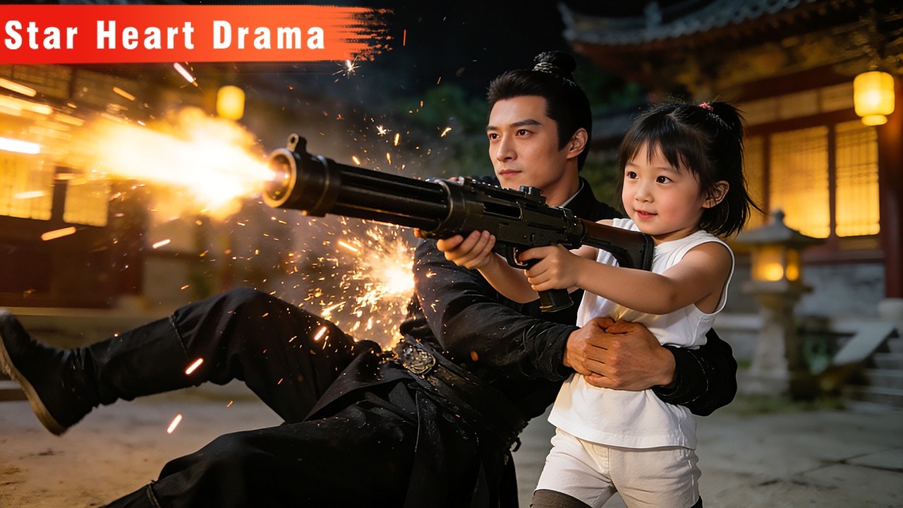 🔥 DADDY’S LITTLE GUARDIAN! A 5-year-old girl pulls out big gun &takes down attacker!🔥