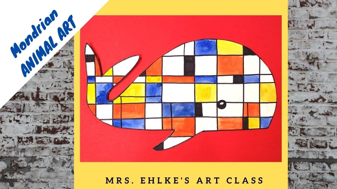 Mondrian Animal Art