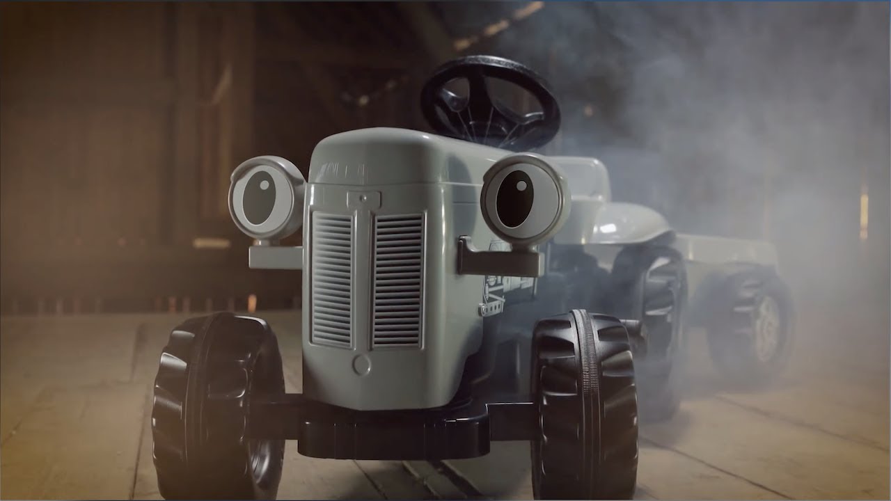 rollyKid Little Grey Fergie Tractor and Trailer! | Little Grey Fergie