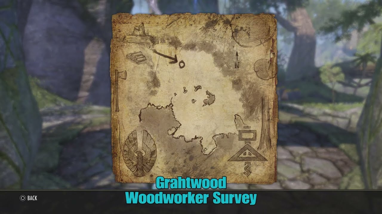 ESO Grahtwood, Woodworker Survey, Location, The Elder Scrolls Online