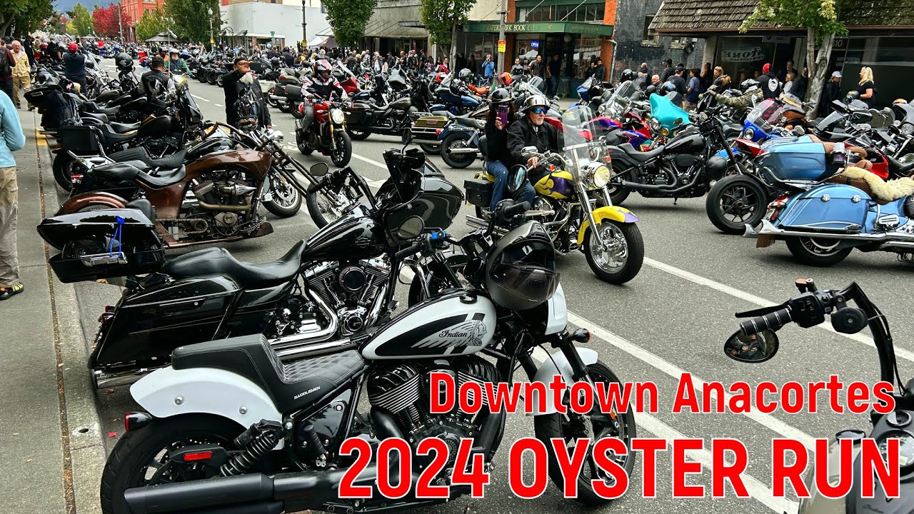 V#439 The 41st OYSTER RUN | Motorcycle Rally | Downtown Anacortes | 22 Sept 2024 | 4K
