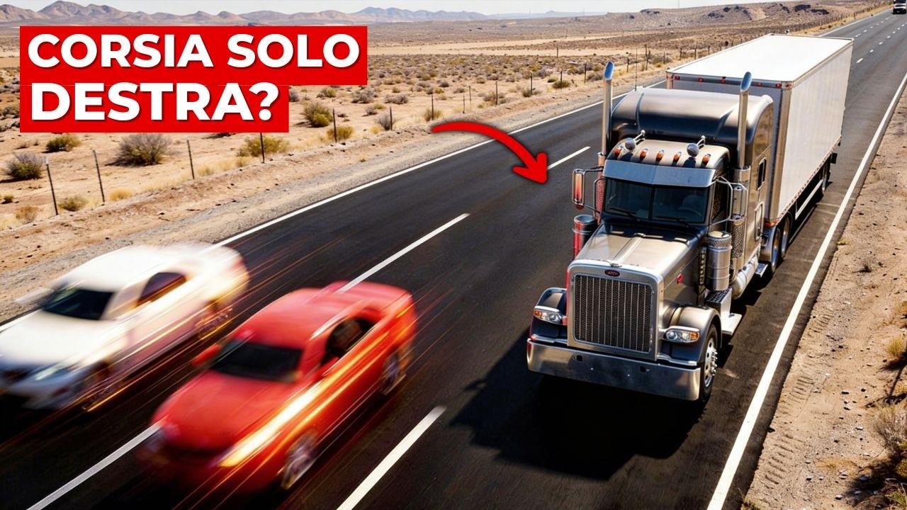 Perché i camionisti evitano la corsia di sinistra?