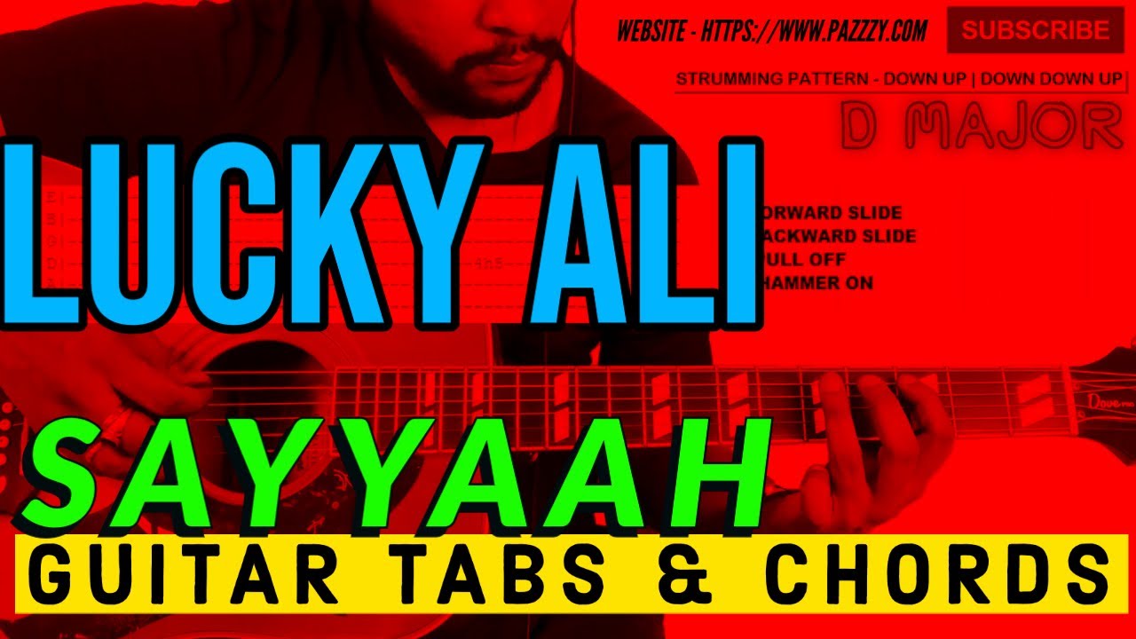 LUCKY ALI - SAYYAAH GUITAR LESSON | CHORDS AND TABS #luckyalisayyaahguitarlesson