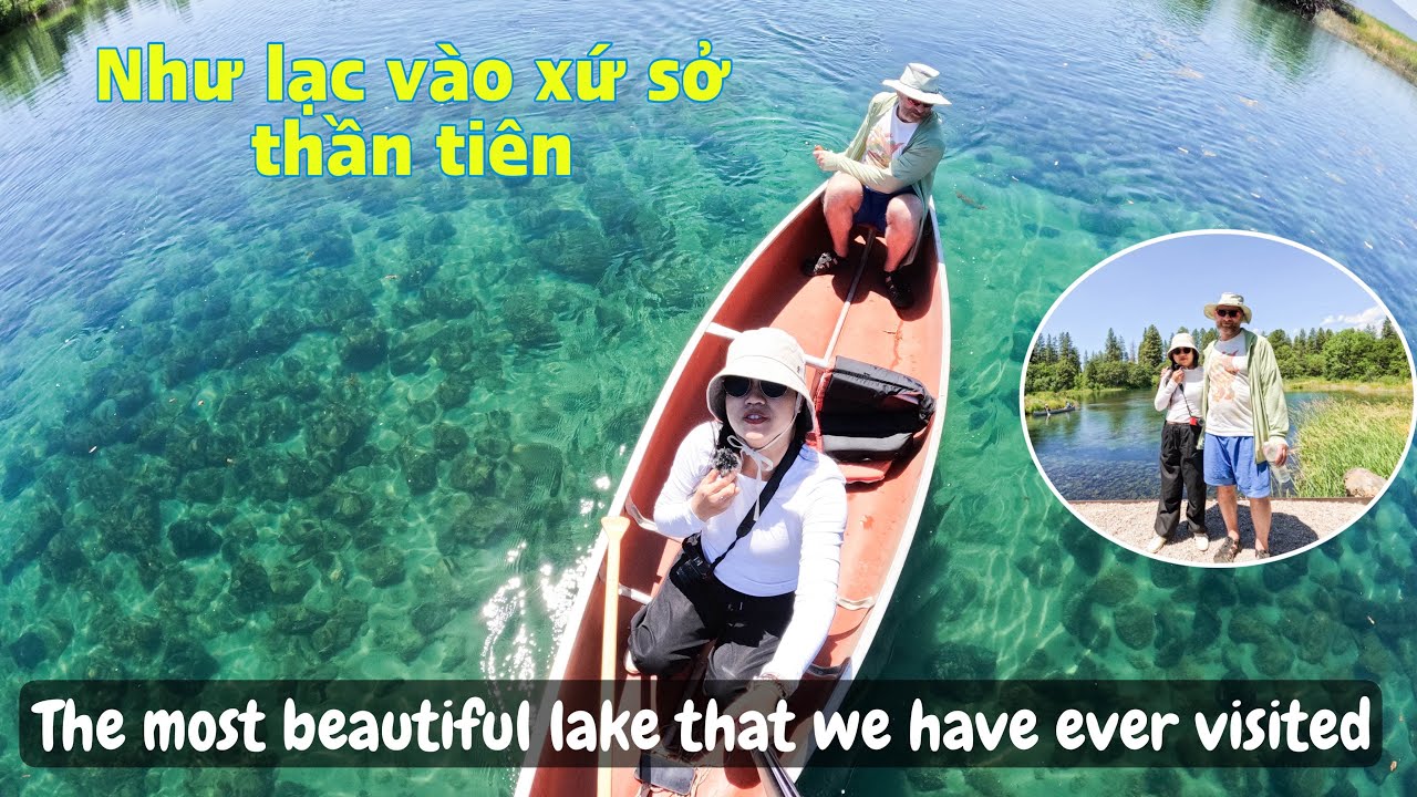 Mặt hồ trong xanh như ngọc bích đẹp mãn nhãn| Kayaking racing in Ahjumawi