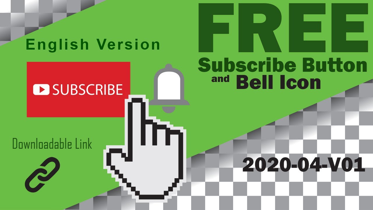 English Subscribe Button Green Screen Button Free Animation Subscribe Icon Download 2020 04 V01