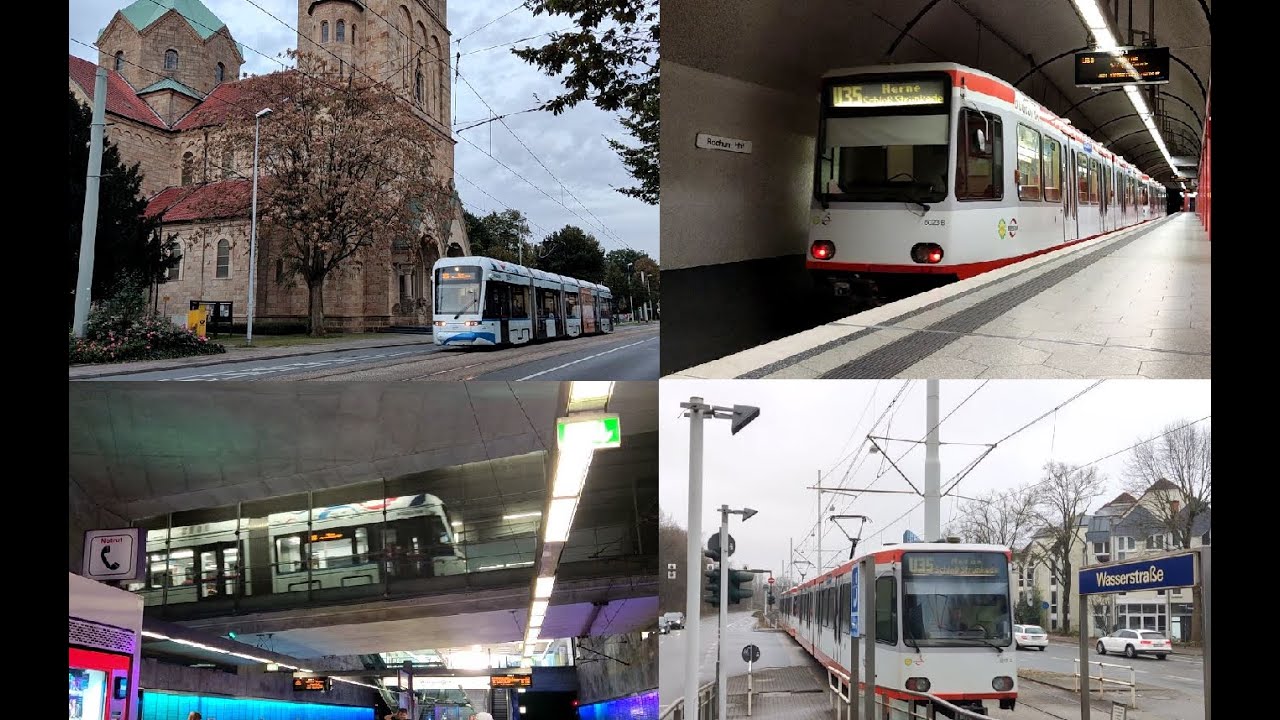 Strassen  und U Bahn in Bochum