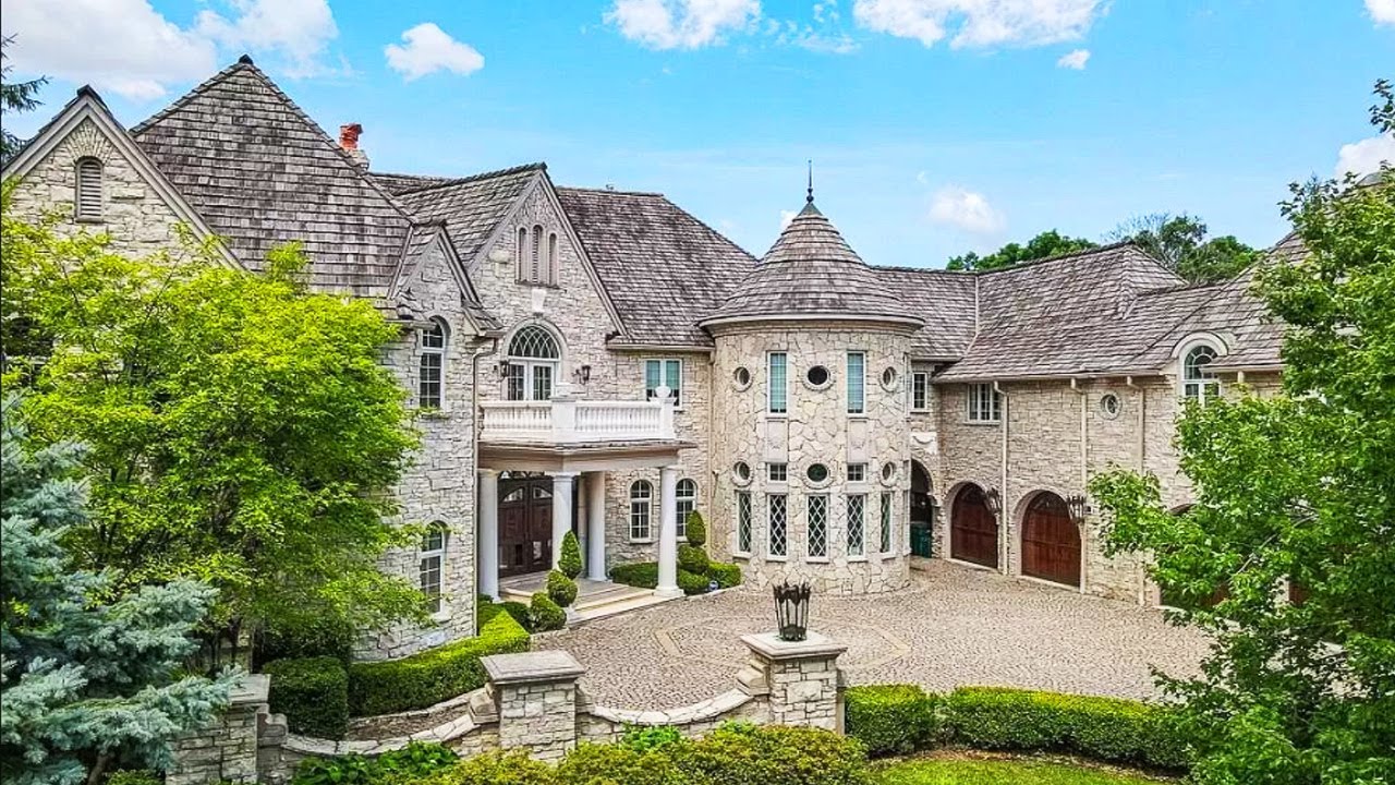 House tour. Luxury mansion in Ohio for $ 2,595,000.