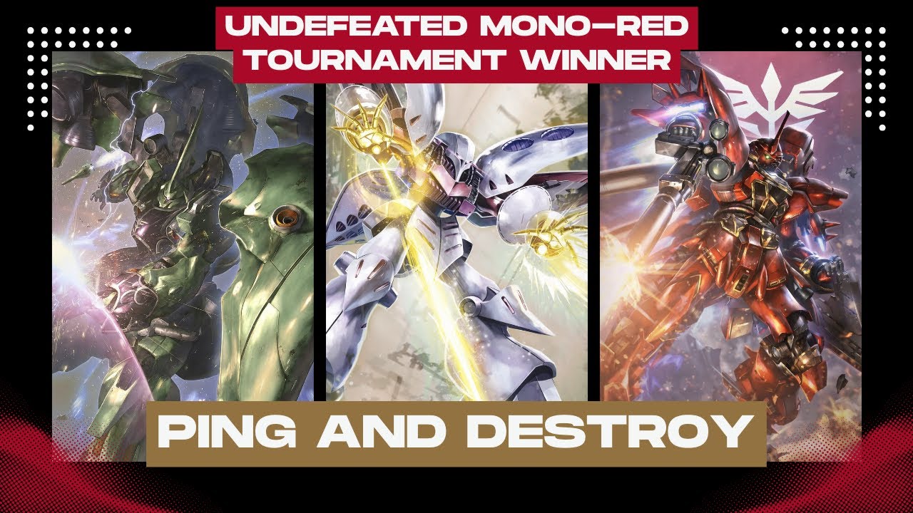 Gundam TCG: Mono Red Dominates a One-Color Tournament