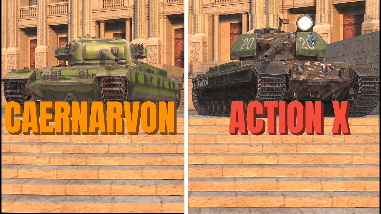 ЧТО ЛУЧШЕ CAERNARVON или ACTION X Wot BLITZ