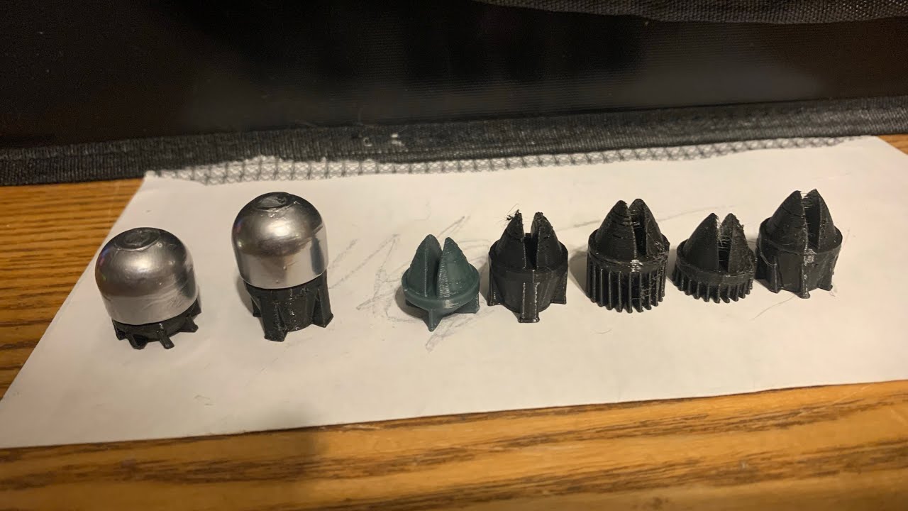 Lee 7/8 oz key mod slug 3D printed tail wads