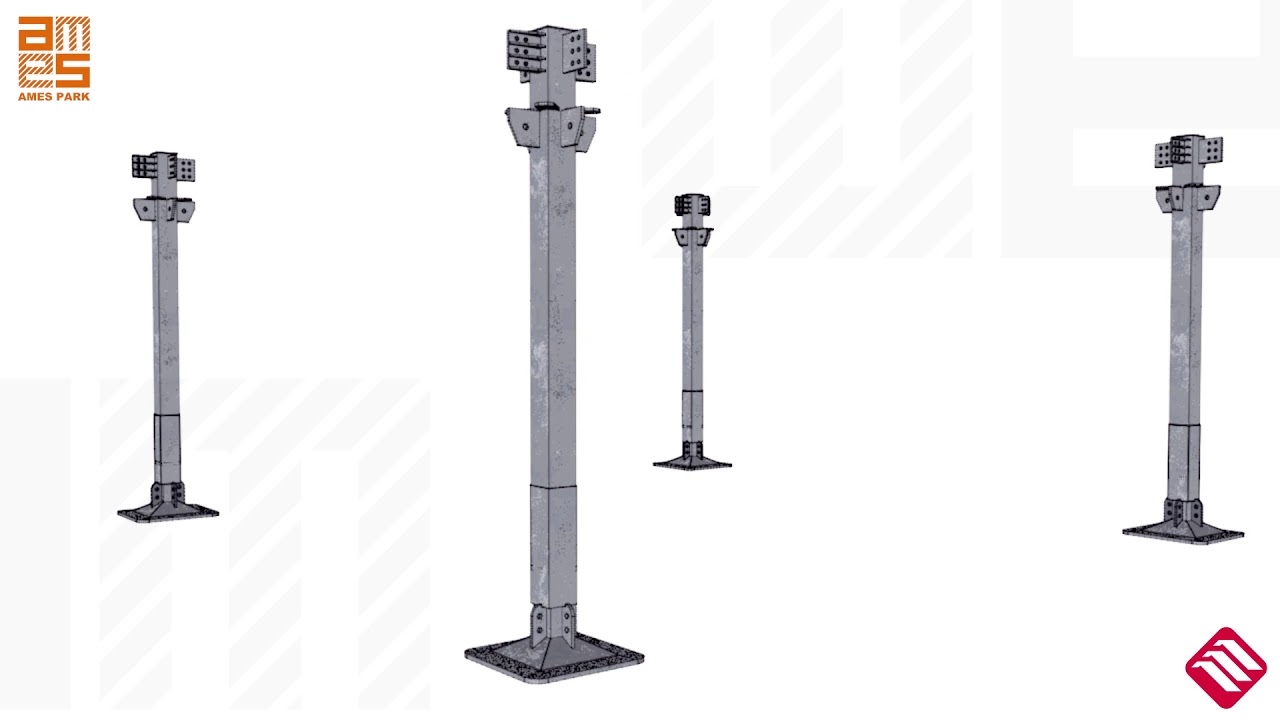 AMES PARK - Modular Demountable Metal Parking System