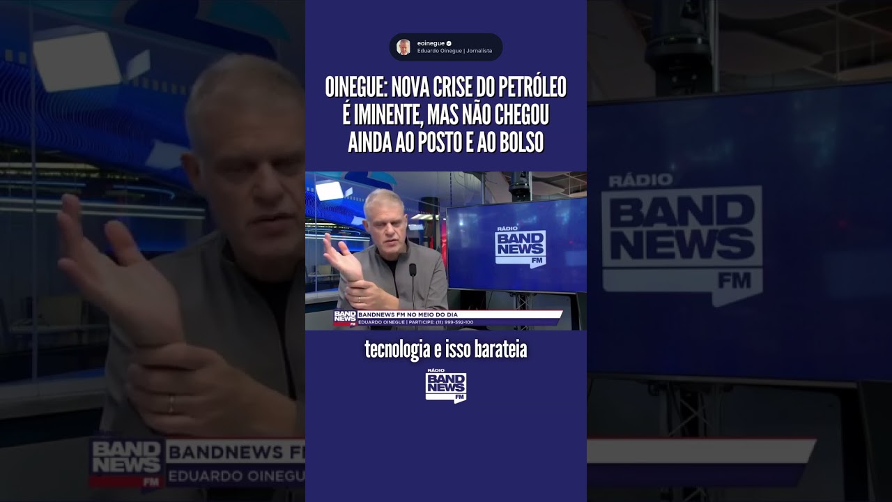 Eduardo Oinegue, analisou os impactos do risco de fechamento do Estreito de Ormuz...