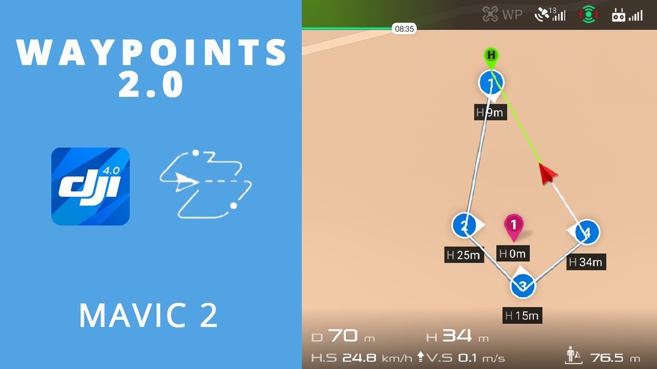 DJI WAYPOINTS 2.0 : Mavic 2 Pro et Mavic 2 Zoom
