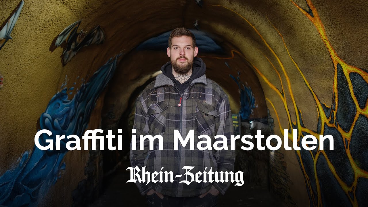 Graffiti zeigt Geschichte des Maares: Eröffnung des Maarstollens in Ulmen bereits im April