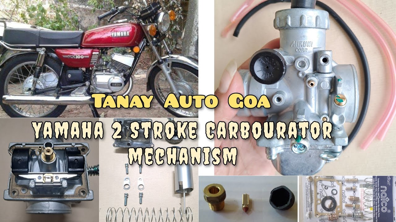 2 Stroke Yamaha Carbourator Mechanism || Rx 100/135/Z || Carb working/repair/restoration || Basics